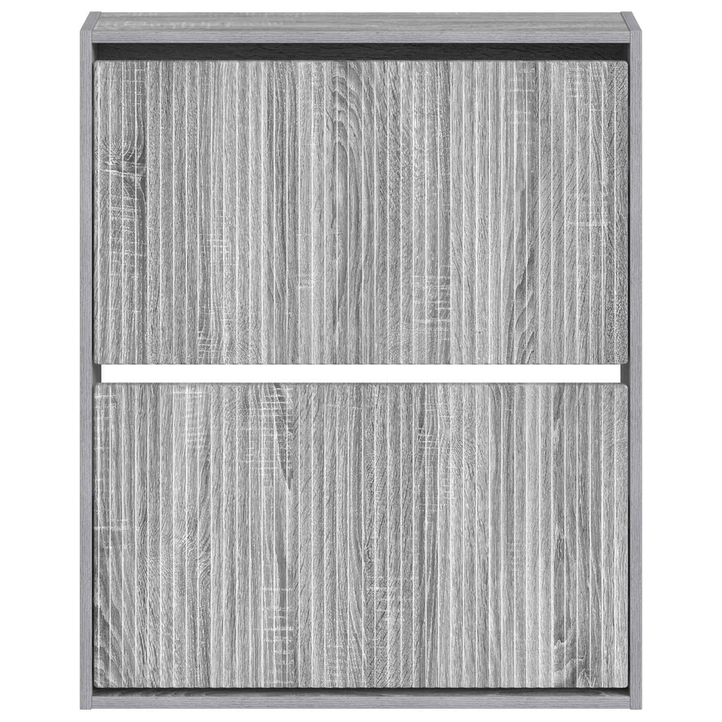 vidaXL Wisząca szafka na buty ARNHEM 71 x 17 x 86 cm Szary Sonoma