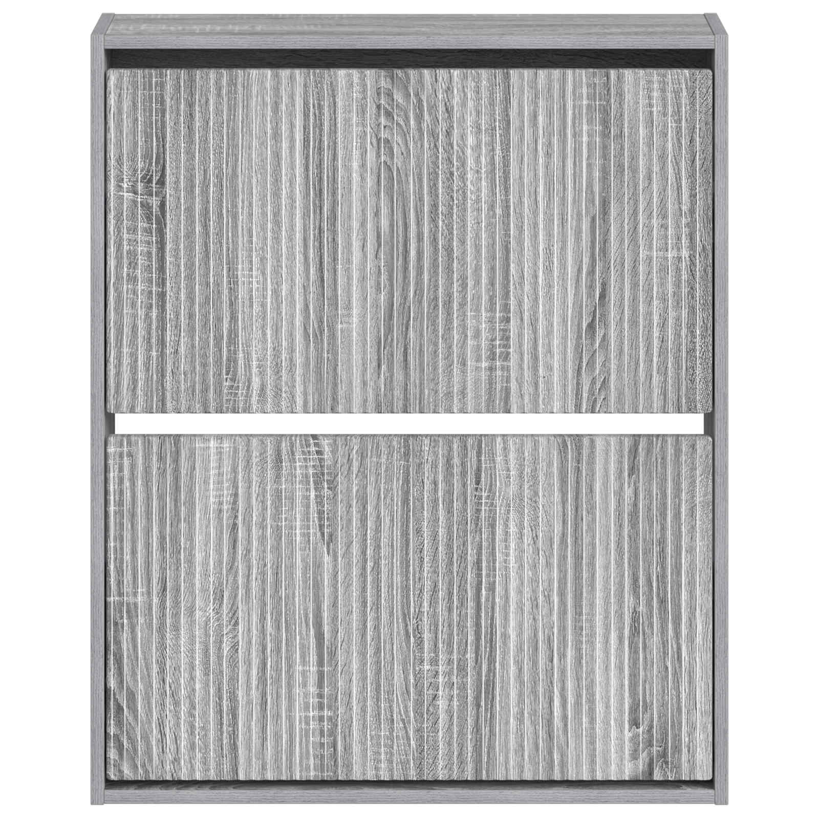 vidaXL Wisząca szafka na buty ARNHEM 71 x 17 x 86 cm Szary Sonoma