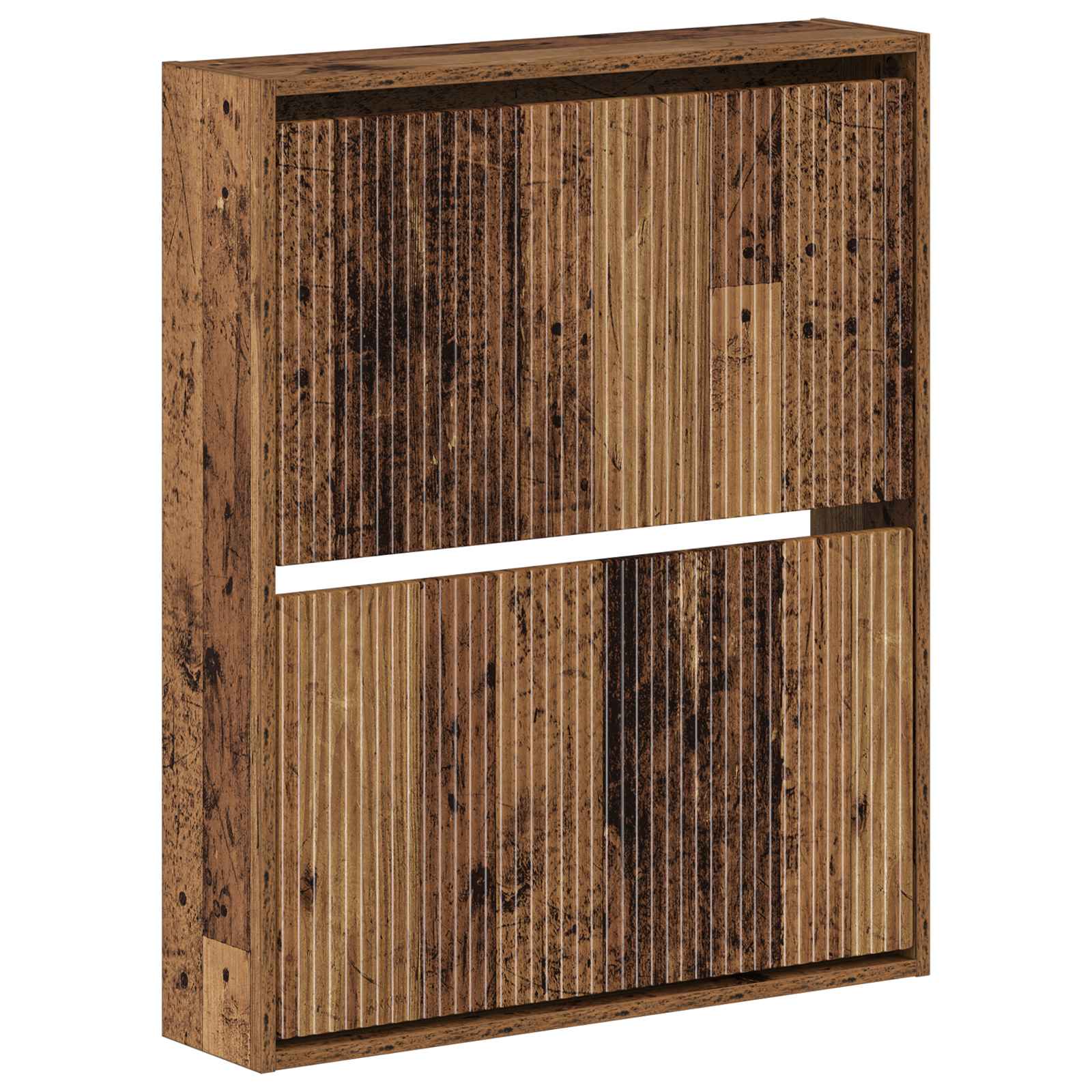 vidaXL Wisząca szafka na buty ARNHEM 71 x 17 x 86 cm Stare drewno