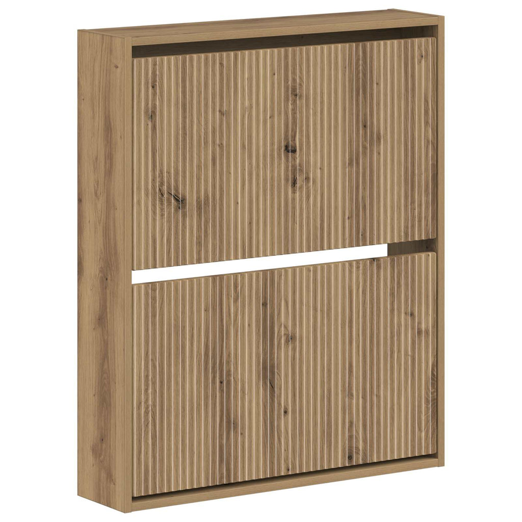 vidaXL Wisząca szafka na buty ARNHEM 71 x 17 x 86 cm Dąb artisan