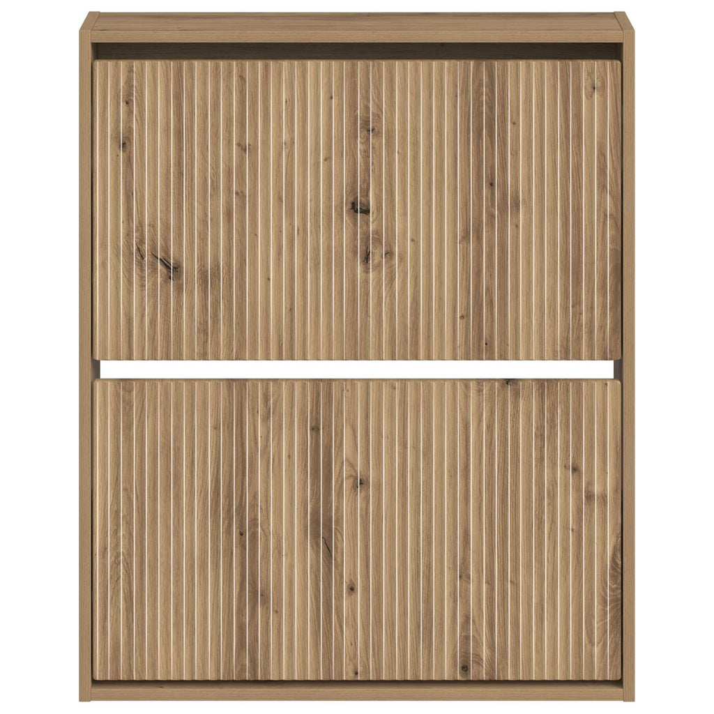 vidaXL Wisząca szafka na buty ARNHEM 71 x 17 x 86 cm Dąb artisan