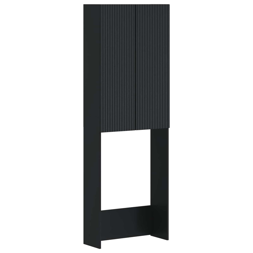 vidaXL Szafka toaletowa ARNHEM Czarny 66 x 25,5 x 190 cm