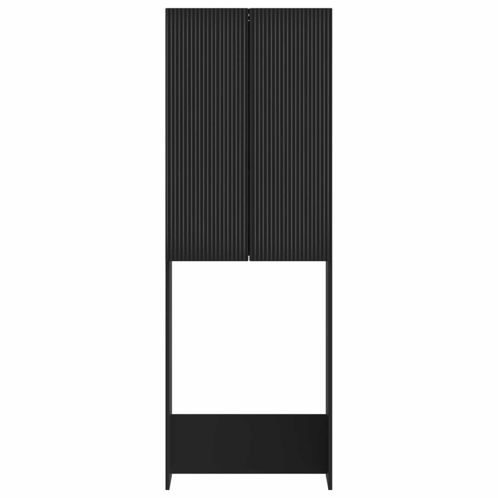 vidaXL Szafka toaletowa ARNHEM Czarny 66 x 25,5 x 190 cm