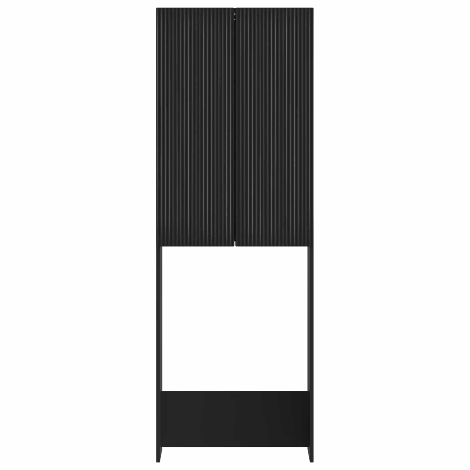 vidaXL Szafka toaletowa ARNHEM Czarny 66 x 25,5 x 190 cm