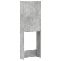 vidaXL Szafka toaletowa ARNHEM Betonowy szary 66 x 25,5 x 190 cm