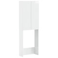 vidaXL Szafka toaletowa ARNHEM Biały wysoki połysk 66 x 25,5 x 190 cm