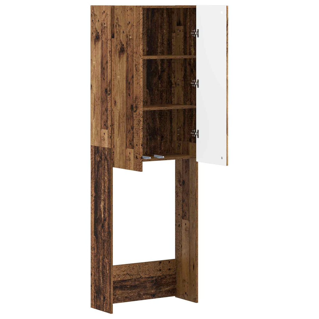vidaXL Szafka toaletowa ARNHEM Stare drewno 66 x 25,5 x 190 cm