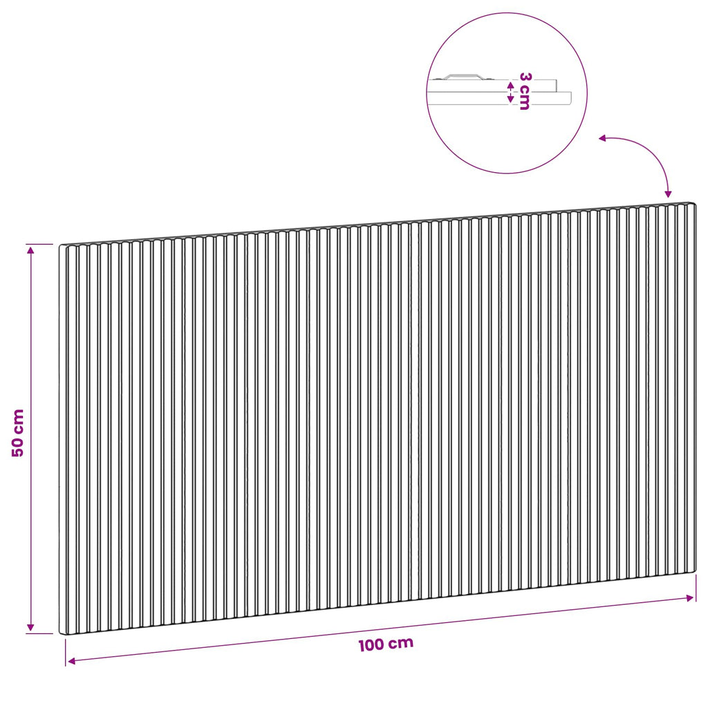 vidaXL Zagłówek montowany na ścianie ARNHEM Dąb wędzony