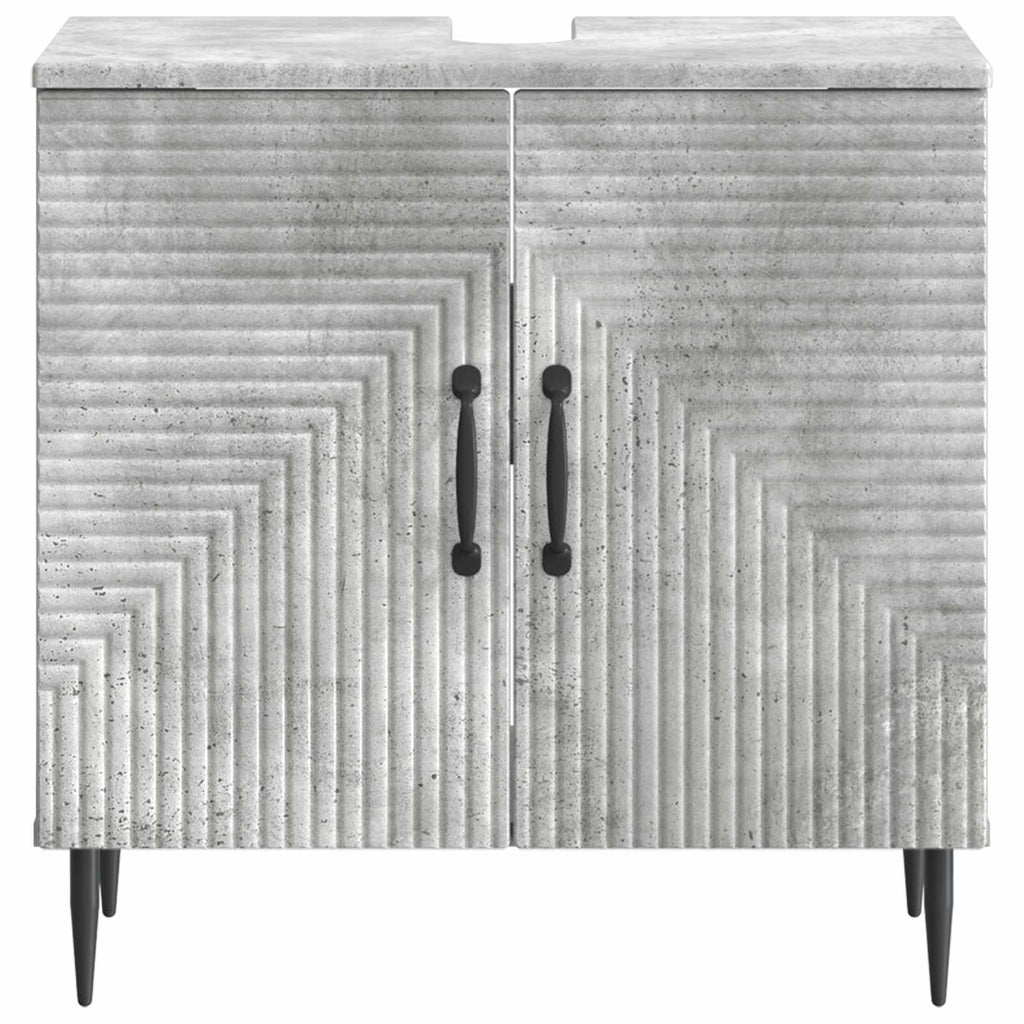 vidaXL Szafka pod umywalkę HAARLEM Betonowy szary 59,5 x 31,5 x 59 cm