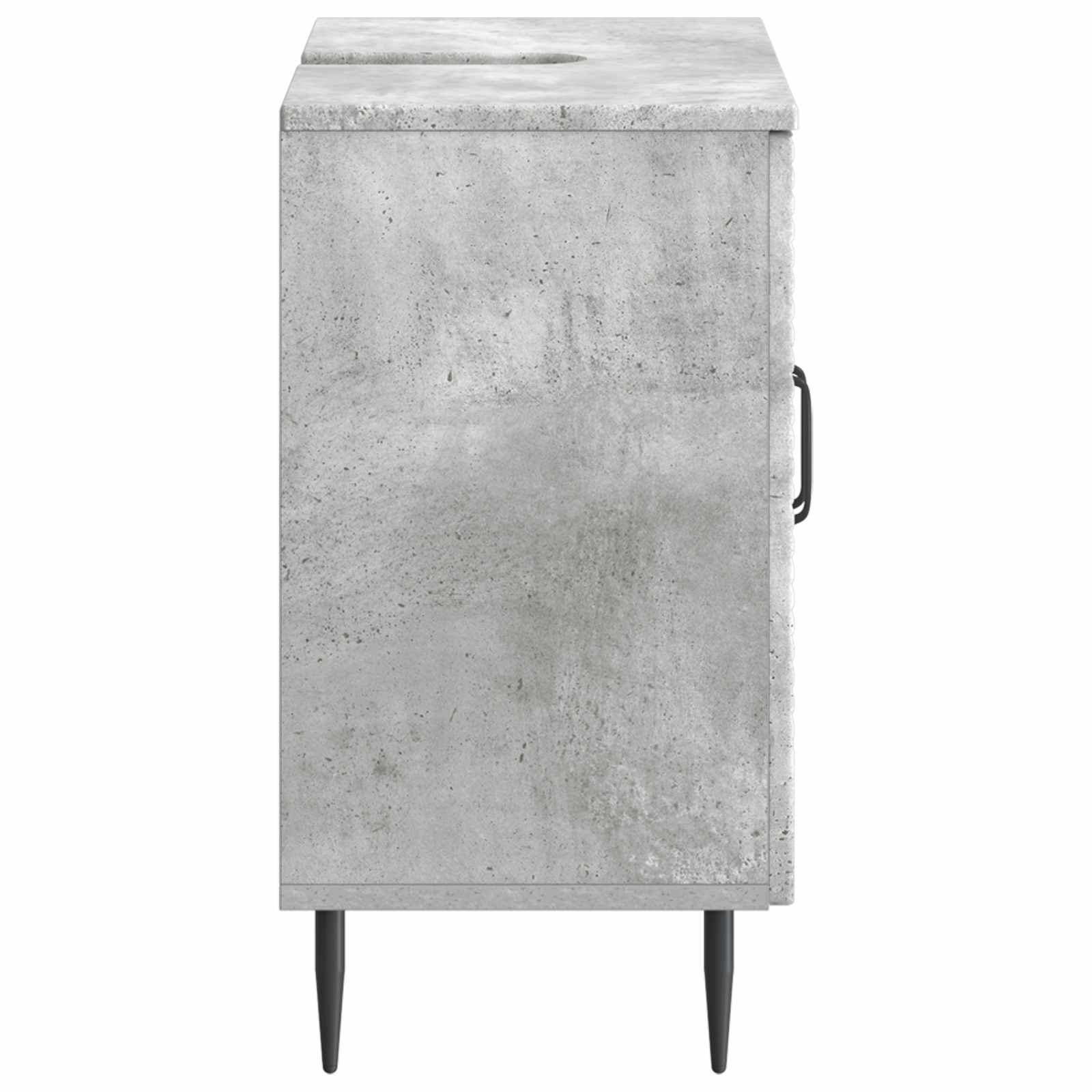 vidaXL Szafka pod umywalkę HAARLEM Betonowy szary 59,5 x 31,5 x 59 cm