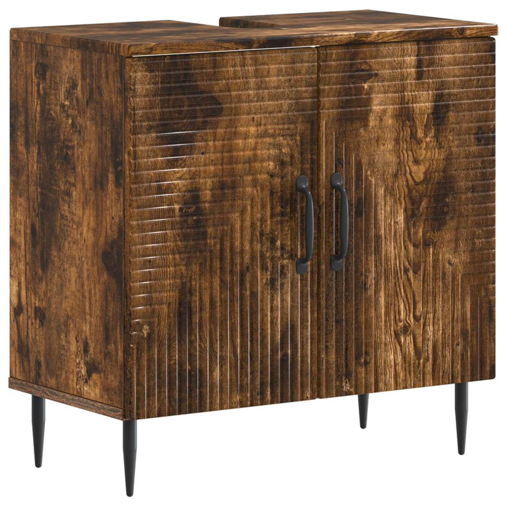 vidaXL Szafka pod umywalkę HAARLEM Dąb wędzony 59,5 x 31,5 x 59 cm