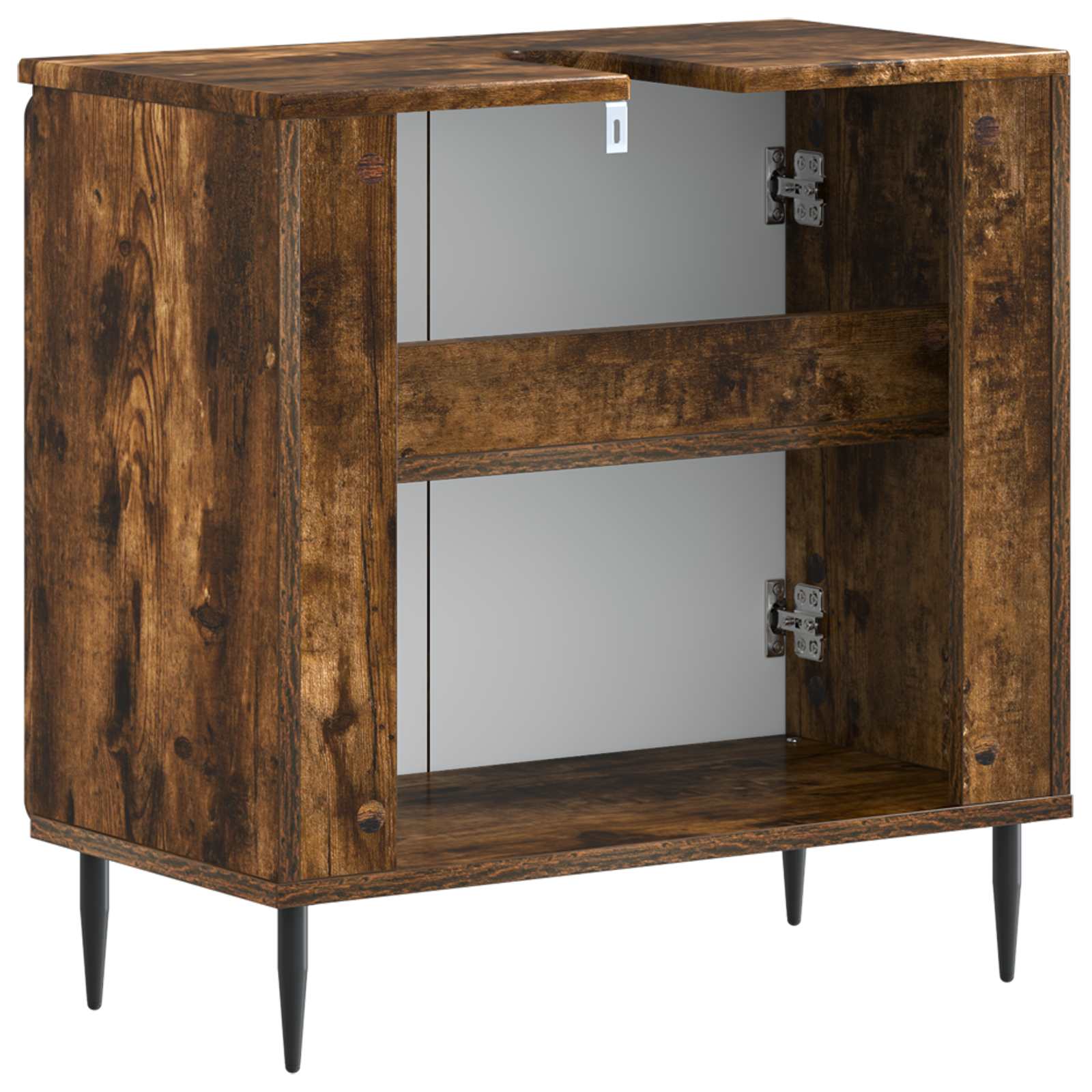 vidaXL Szafka pod umywalkę HAARLEM Dąb wędzony 59,5 x 31,5 x 59 cm