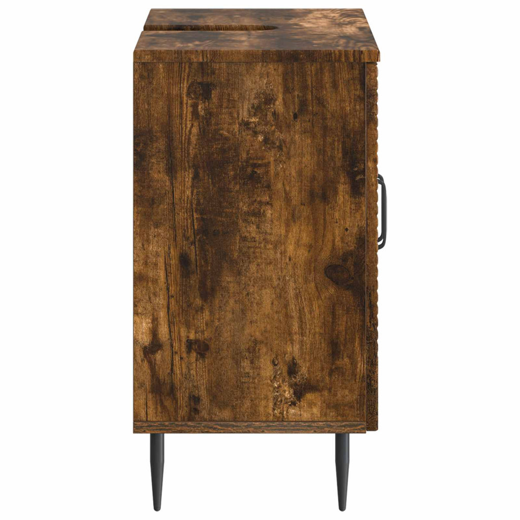 vidaXL Szafka pod umywalkę HAARLEM Dąb wędzony 59,5 x 31,5 x 59 cm