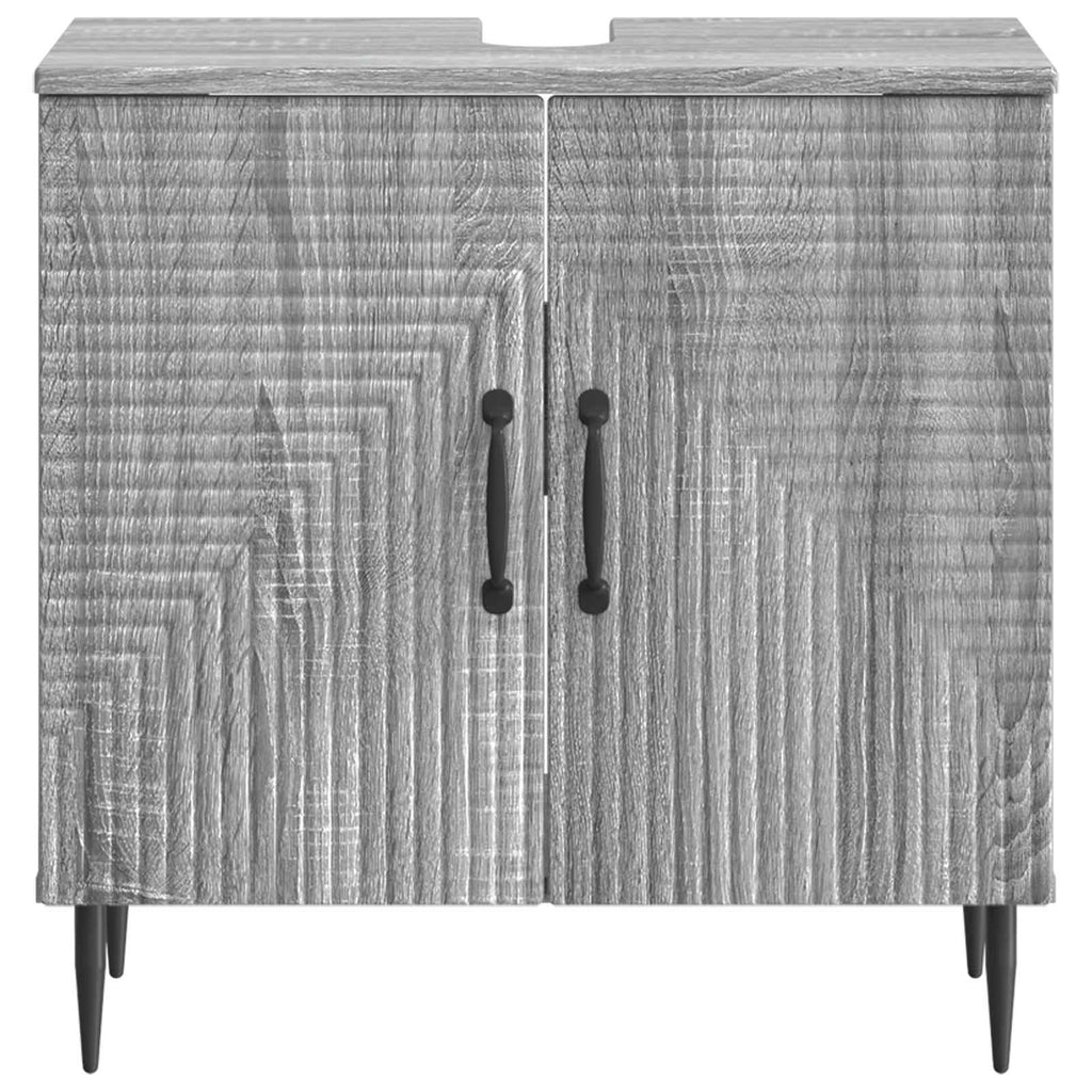 vidaXL Szafka pod umywalkę HAARLEM Szary Sonoma 59,5 x 31,5 x 59 cm
