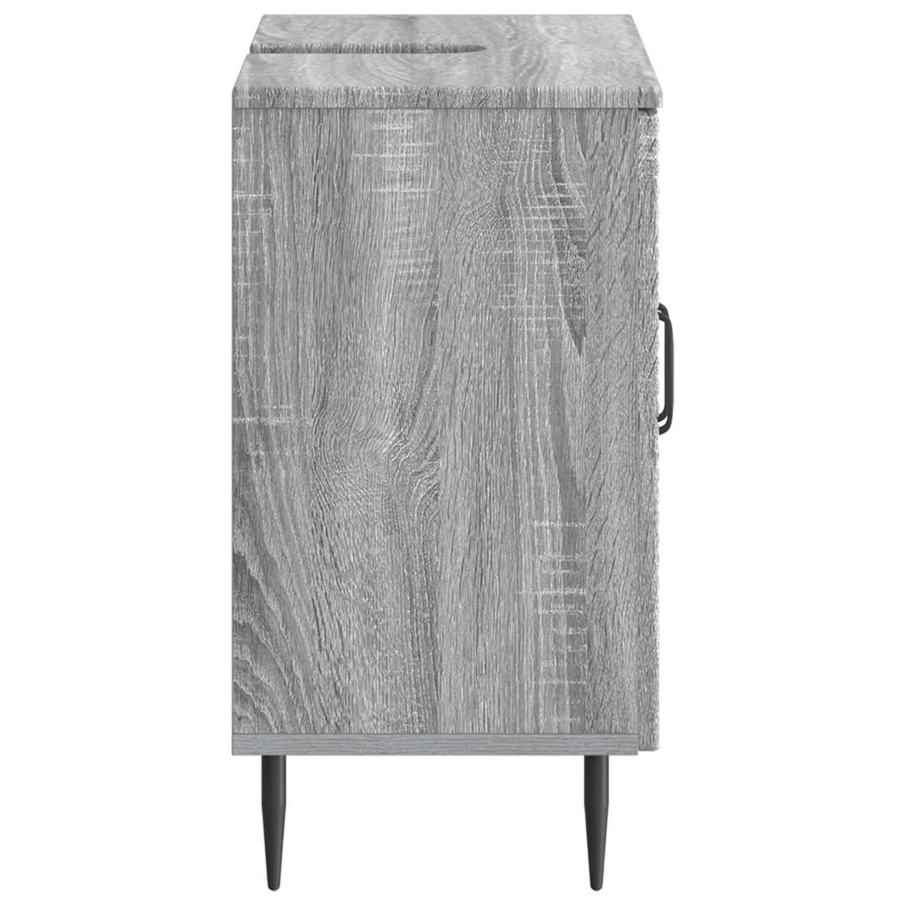 vidaXL Szafka pod umywalkę HAARLEM Szary Sonoma 59,5 x 31,5 x 59 cm