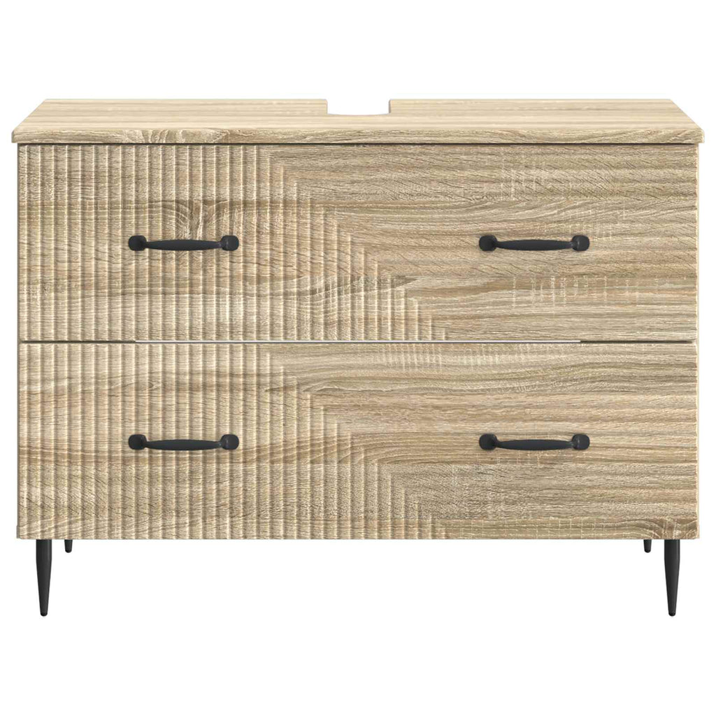 vidaXL Szafka pod umywalkę HAARLEM dąb Sonoma 82 x 41 x 58,5 cm