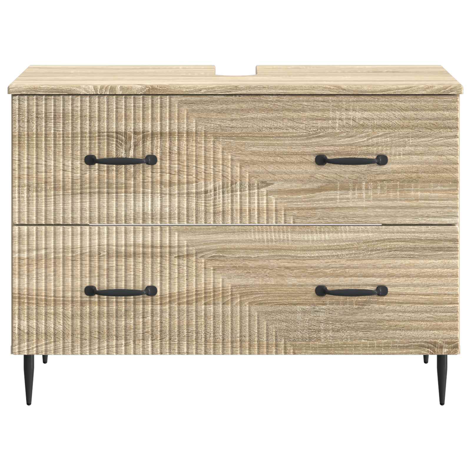 vidaXL Szafka pod umywalkę HAARLEM dąb Sonoma 82 x 41 x 58,5 cm