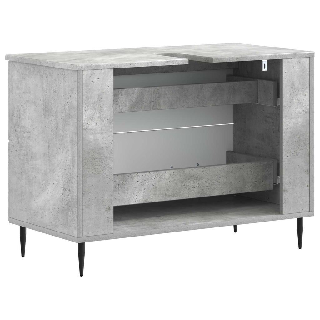 vidaXL Szafka pod umywalkę HAARLEM Betonowy szary 82 x 41 x 58,5 cm