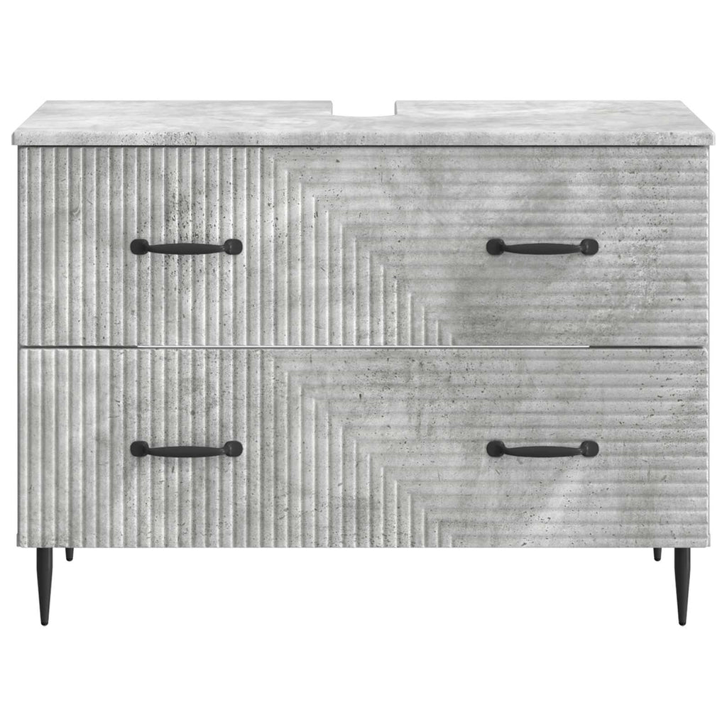 vidaXL Szafka pod umywalkę HAARLEM Betonowy szary 82 x 41 x 58,5 cm
