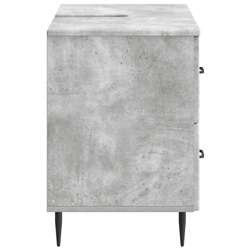 vidaXL Szafka pod umywalkę HAARLEM Betonowy szary 82 x 41 x 58,5 cm