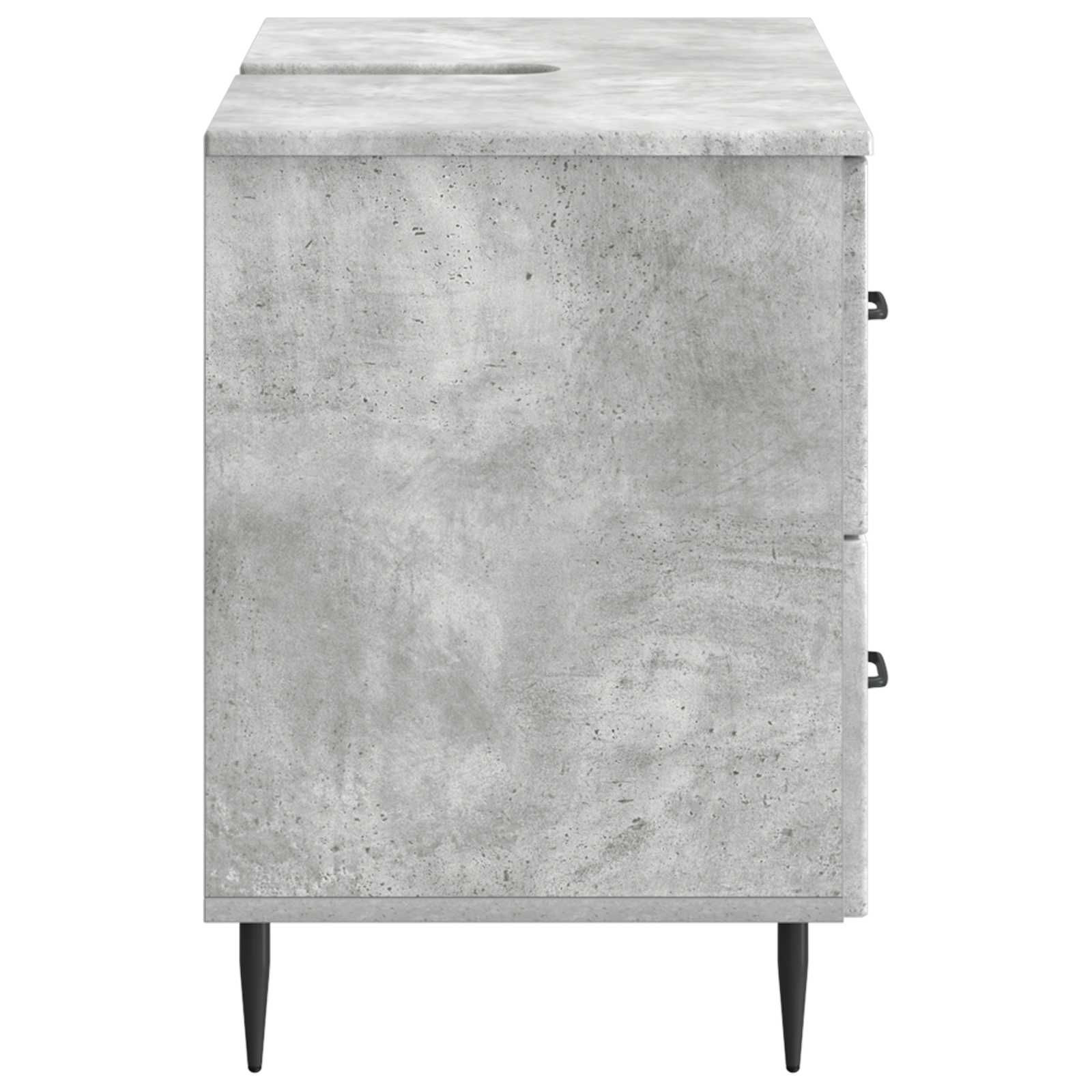 vidaXL Szafka pod umywalkę HAARLEM Betonowy szary 82 x 41 x 58,5 cm