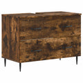 vidaXL Szafka pod umywalkę HAARLEM Dąb wędzony 82 x 41 x 58,5 cm