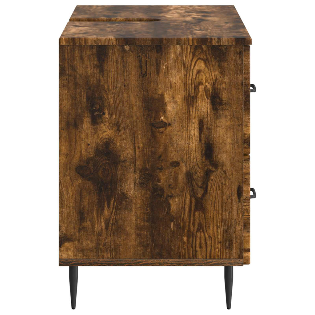 vidaXL Szafka pod umywalkę HAARLEM Dąb wędzony 82 x 41 x 58,5 cm