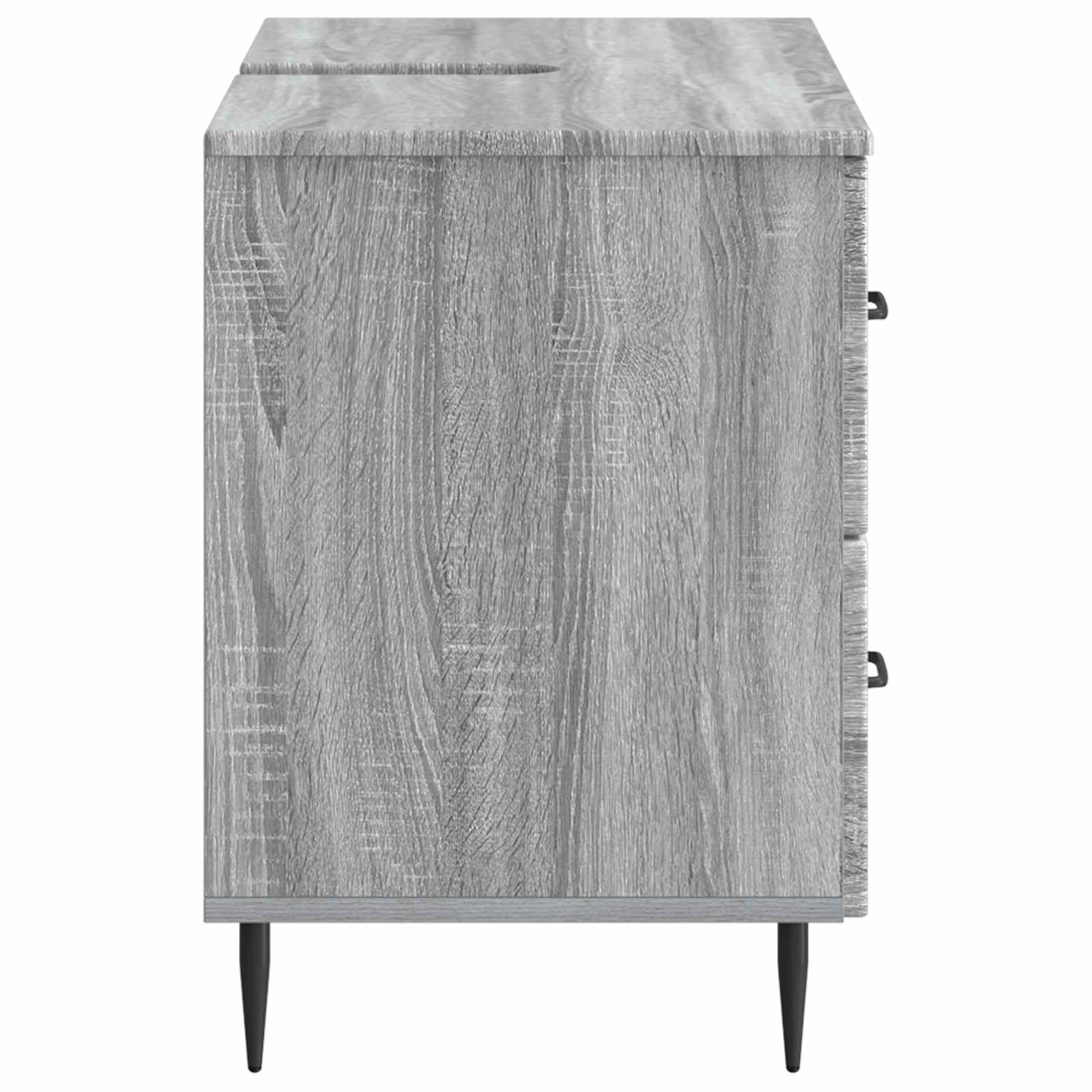 vidaXL Szafka pod umywalkę HAARLEM Szary Sonoma 82 x 41 x 58,5 cm