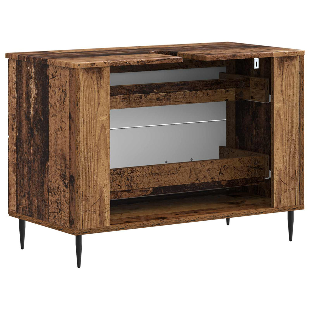 vidaXL Szafka pod umywalkę HAARLEM Stare drewno 82 x 41 x 58,5 cm