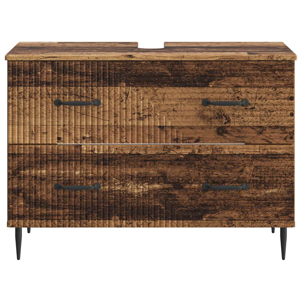 vidaXL Szafka pod umywalkę HAARLEM Stare drewno 82 x 41 x 58,5 cm