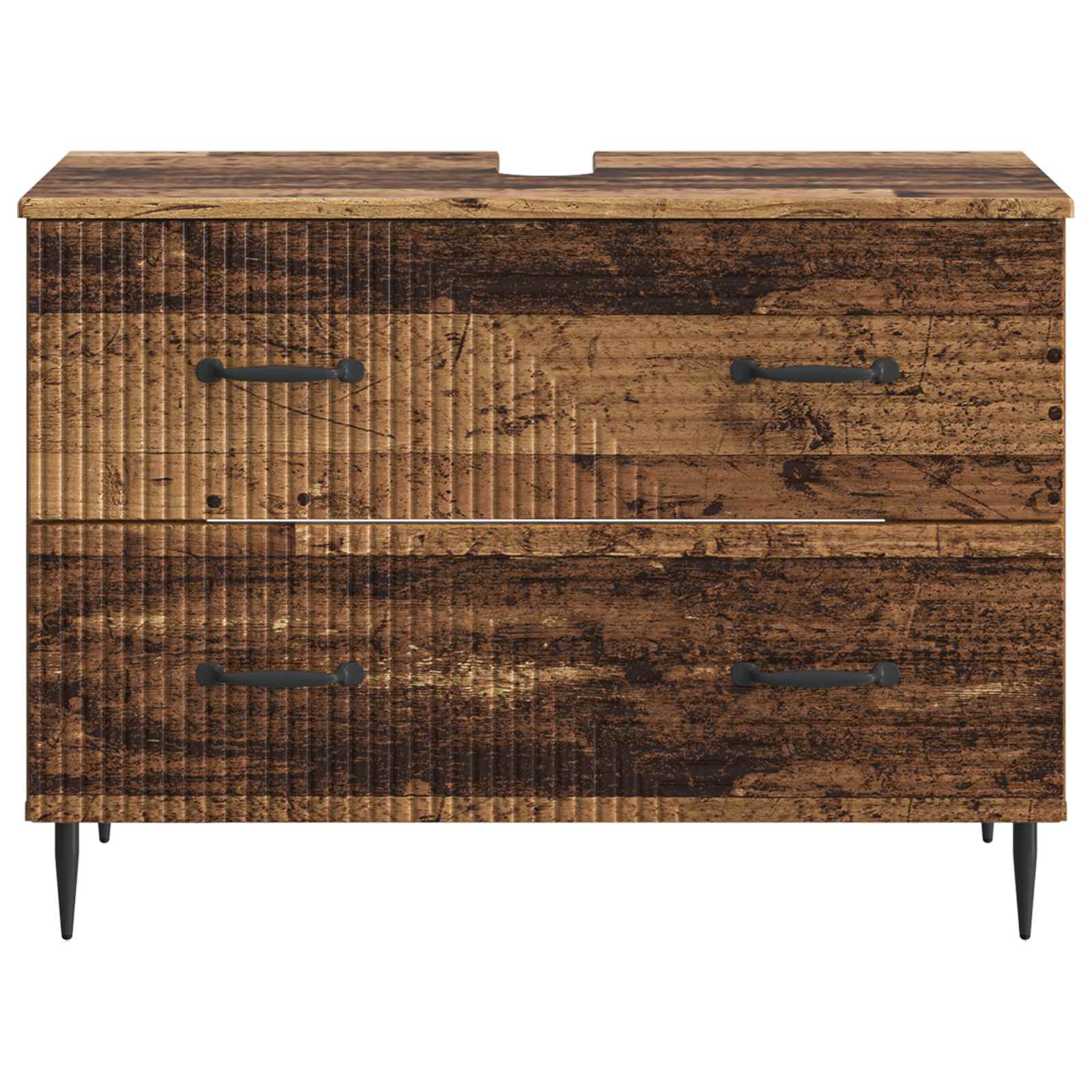 vidaXL Szafka pod umywalkę HAARLEM Stare drewno 82 x 41 x 58,5 cm