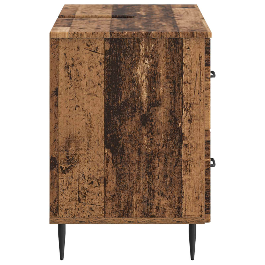 vidaXL Szafka pod umywalkę HAARLEM Stare drewno 82 x 41 x 58,5 cm