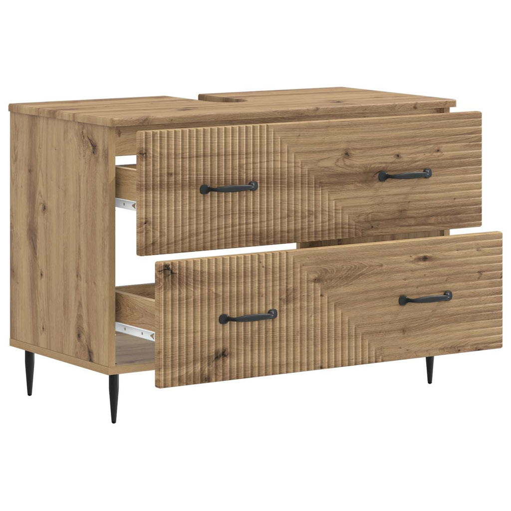 vidaXL Szafka pod umywalkę HAARLEM Dąb artisan 82 x 41 x 58,5 cm