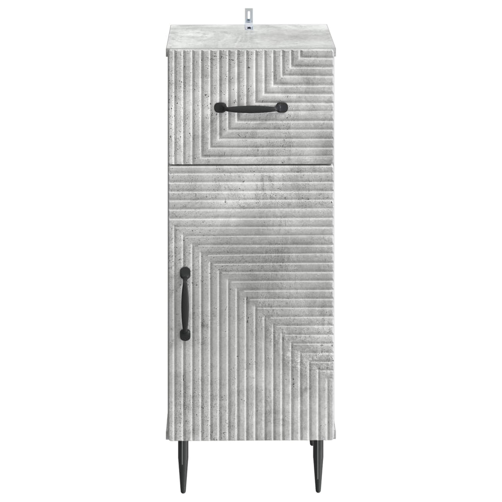 vidaXL Szafka Łazienkowa HAARLEM Betonowy szary 30 x 31 x 80 cm