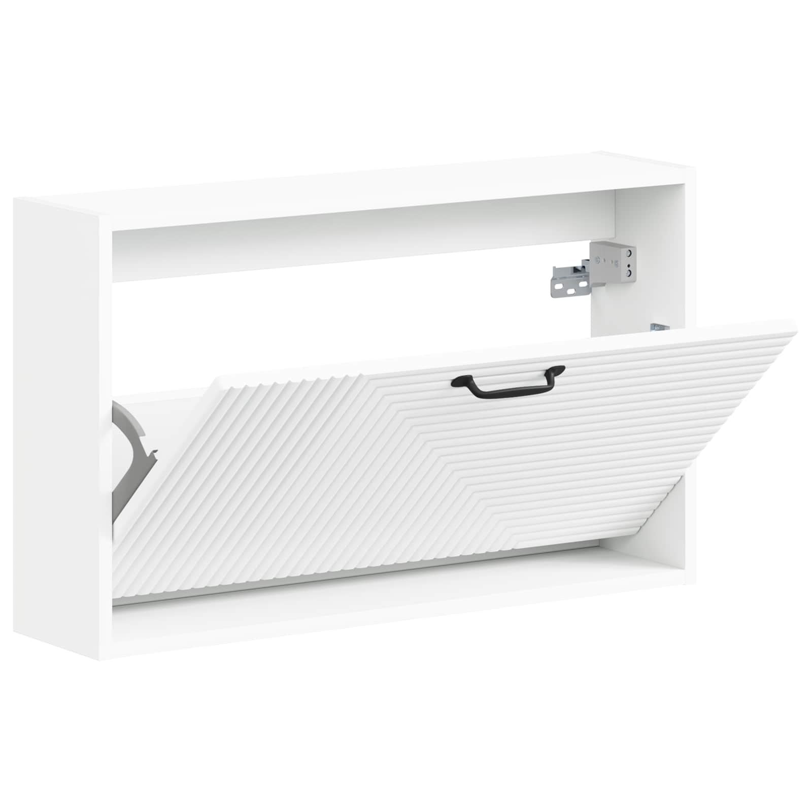 vidaXL Wisząca szafka na buty HAARLEM 71 x 17 x 43 cm Biały