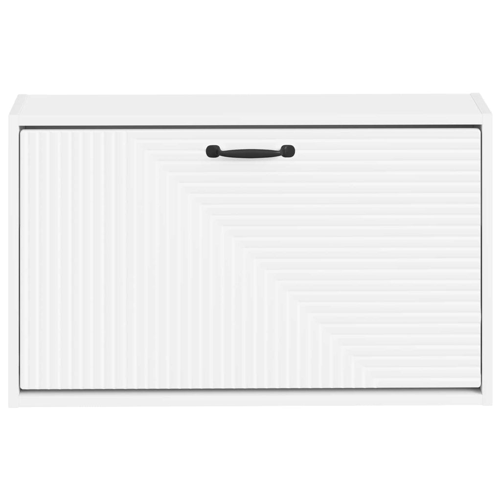 vidaXL Wisząca szafka na buty HAARLEM 71 x 17 x 43 cm Biały