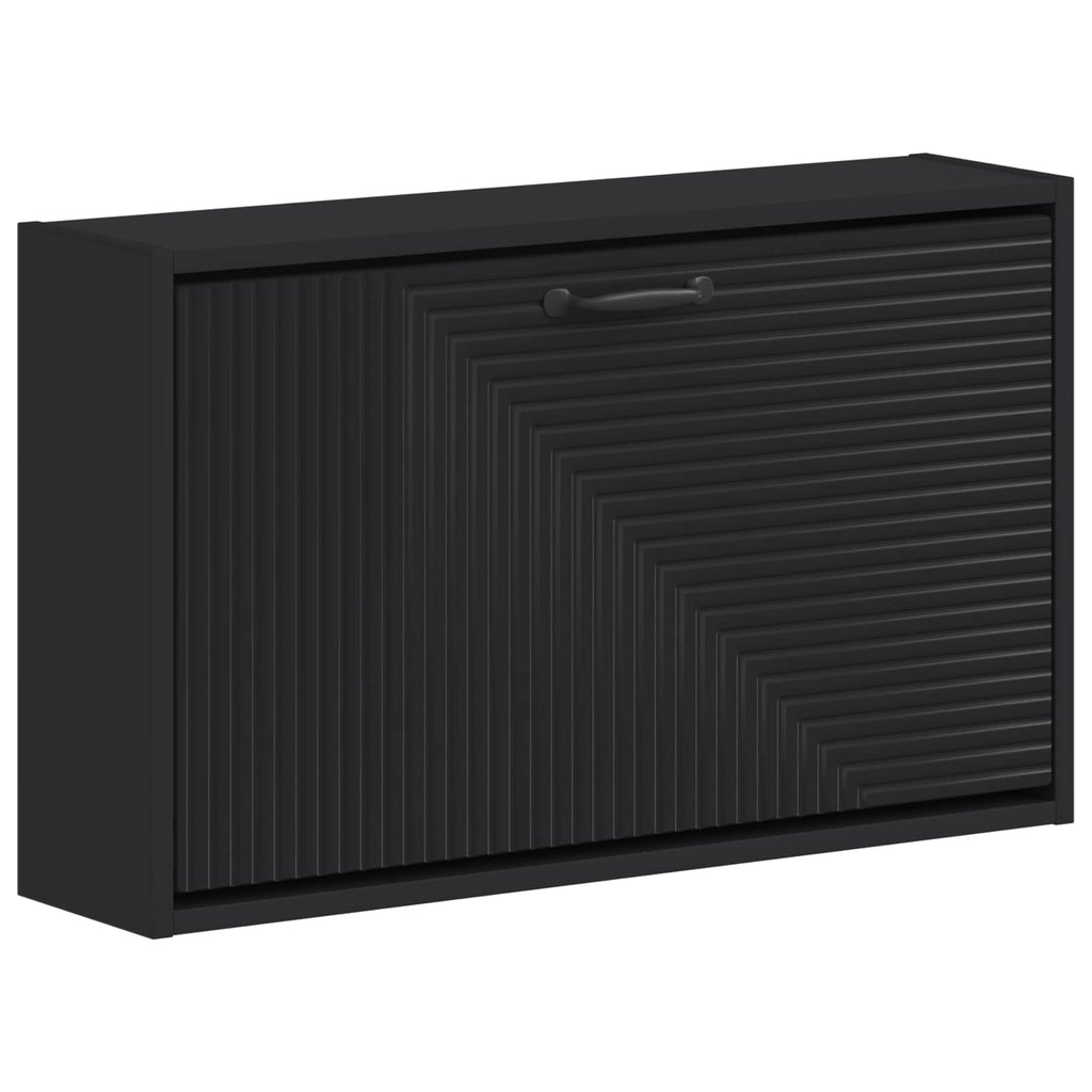 vidaXL Wisząca szafka na buty HAARLEM 71 x 17 x 43 cm Czarny