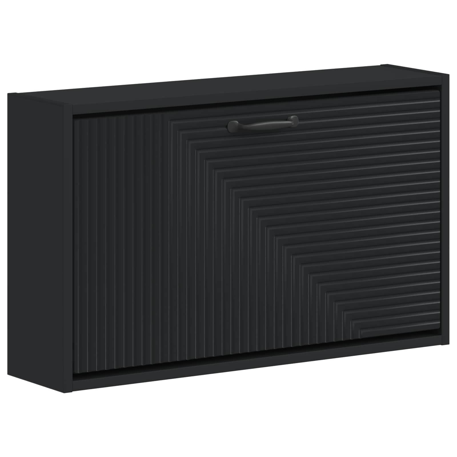 vidaXL Wisząca szafka na buty HAARLEM 71 x 17 x 43 cm Czarny