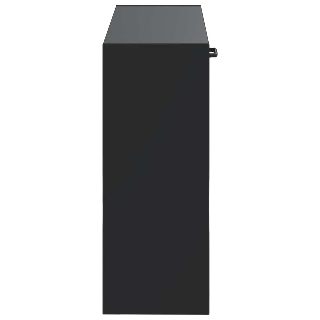 vidaXL Wisząca szafka na buty HAARLEM 71 x 17 x 43 cm Czarny