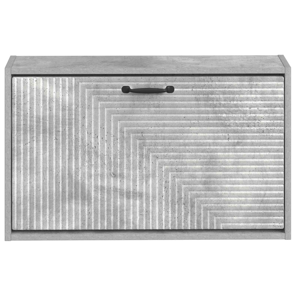 vidaXL Wisząca szafka na buty HAARLEM 71 x 17 x 43 cm Betonowy szary