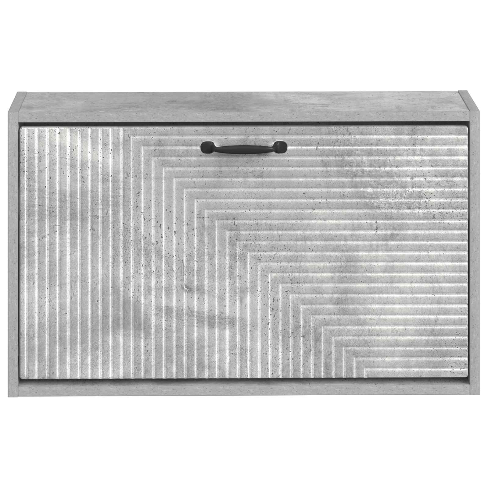 vidaXL Wisząca szafka na buty HAARLEM 71 x 17 x 43 cm Betonowy szary