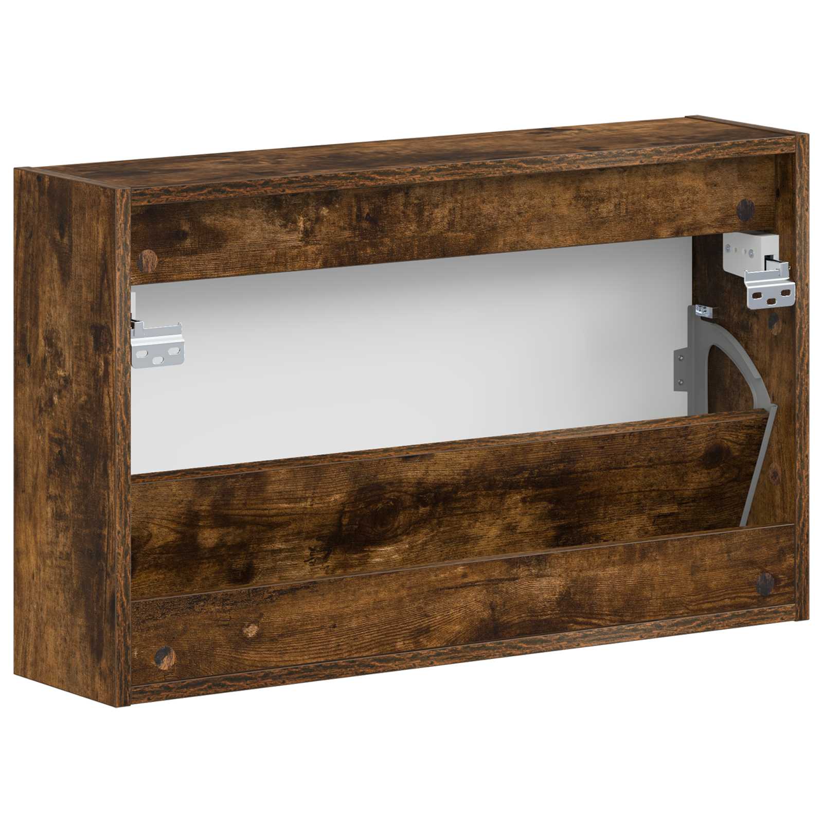 vidaXL Wisząca szafka na buty HAARLEM 71 x 17 x 43 cm Dąb wędzony