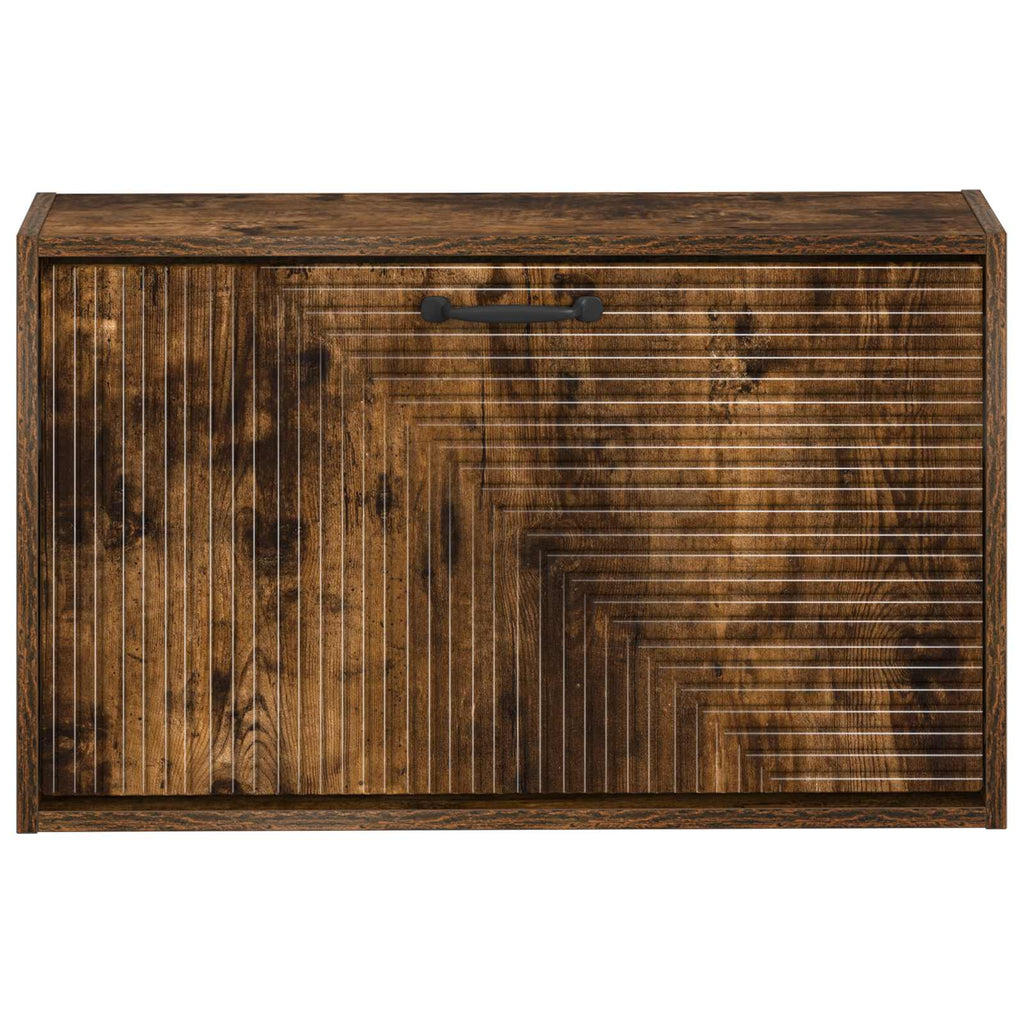 vidaXL Wisząca szafka na buty HAARLEM 71 x 17 x 43 cm Dąb wędzony