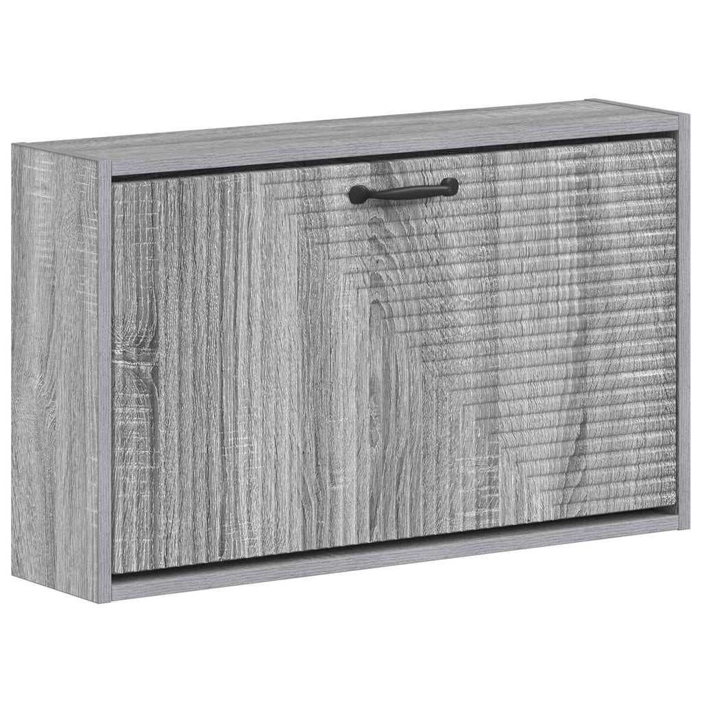 vidaXL Wisząca szafka na buty HAARLEM 71 x 17 x 43 cm Szary Sonoma