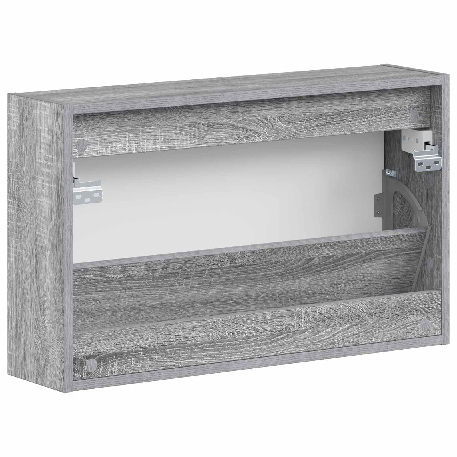 vidaXL Wisząca szafka na buty HAARLEM 71 x 17 x 43 cm Szary Sonoma