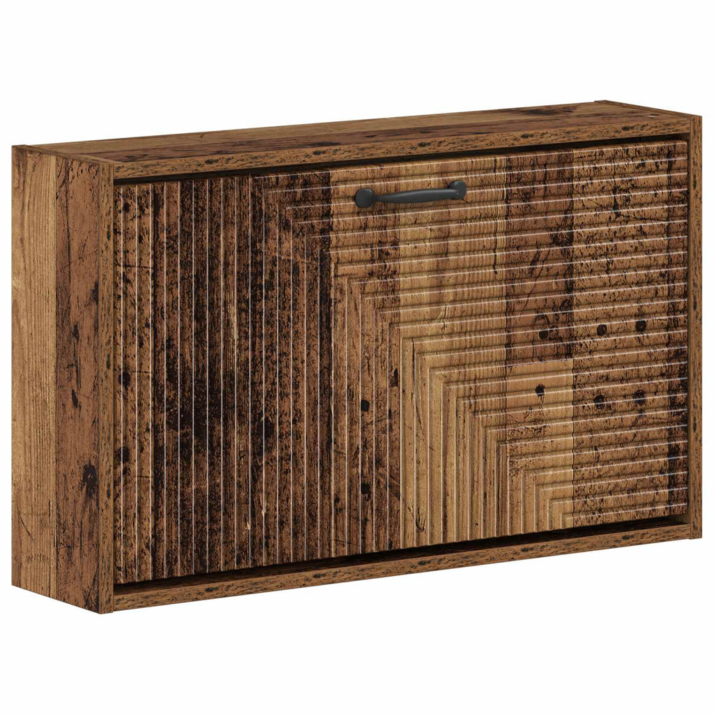 vidaXL Wisząca szafka na buty HAARLEM 71 x 17 x 43 cm Stare drewno