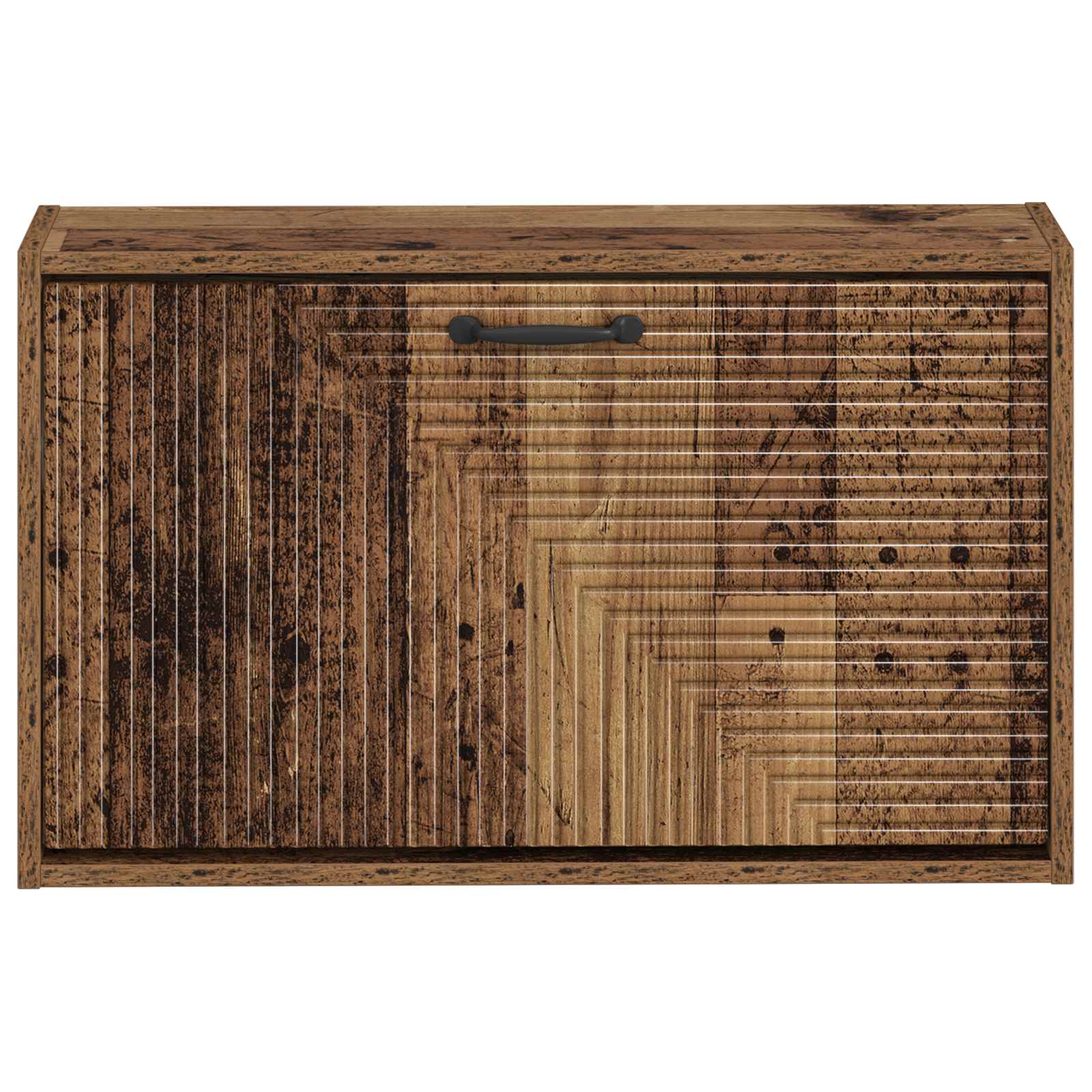vidaXL Wisząca szafka na buty HAARLEM 71 x 17 x 43 cm Stare drewno
