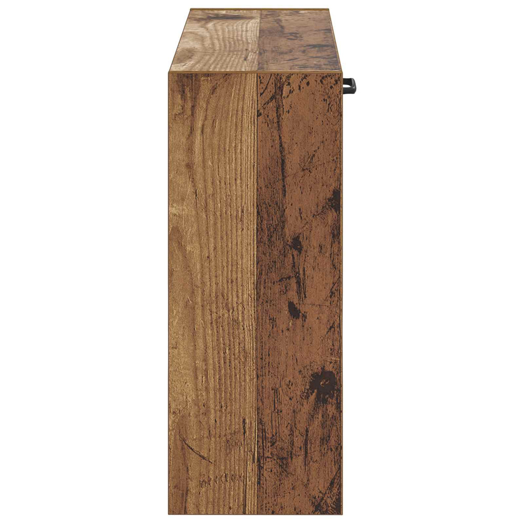 vidaXL Wisząca szafka na buty HAARLEM 71 x 17 x 43 cm Stare drewno