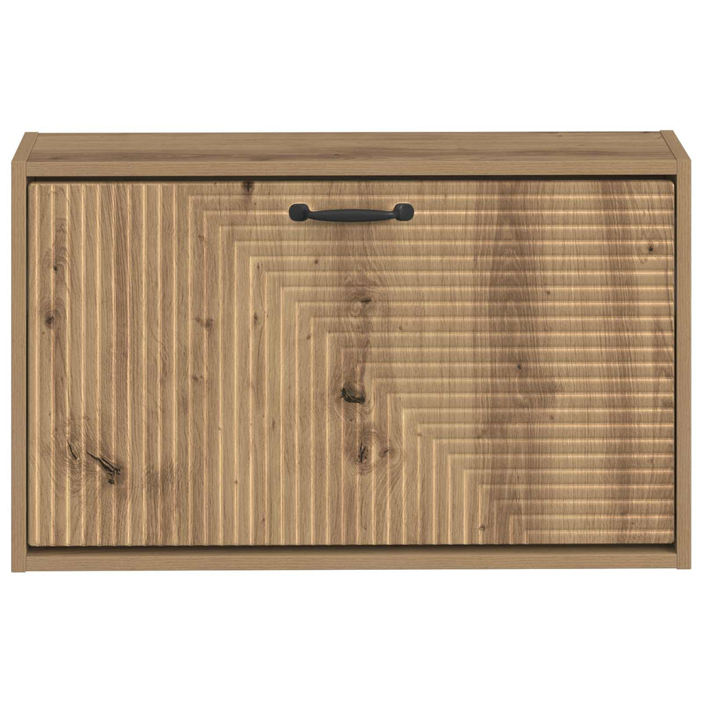vidaXL Wisząca szafka na buty HAARLEM 71 x 17 x 43 cm Dąb artisan