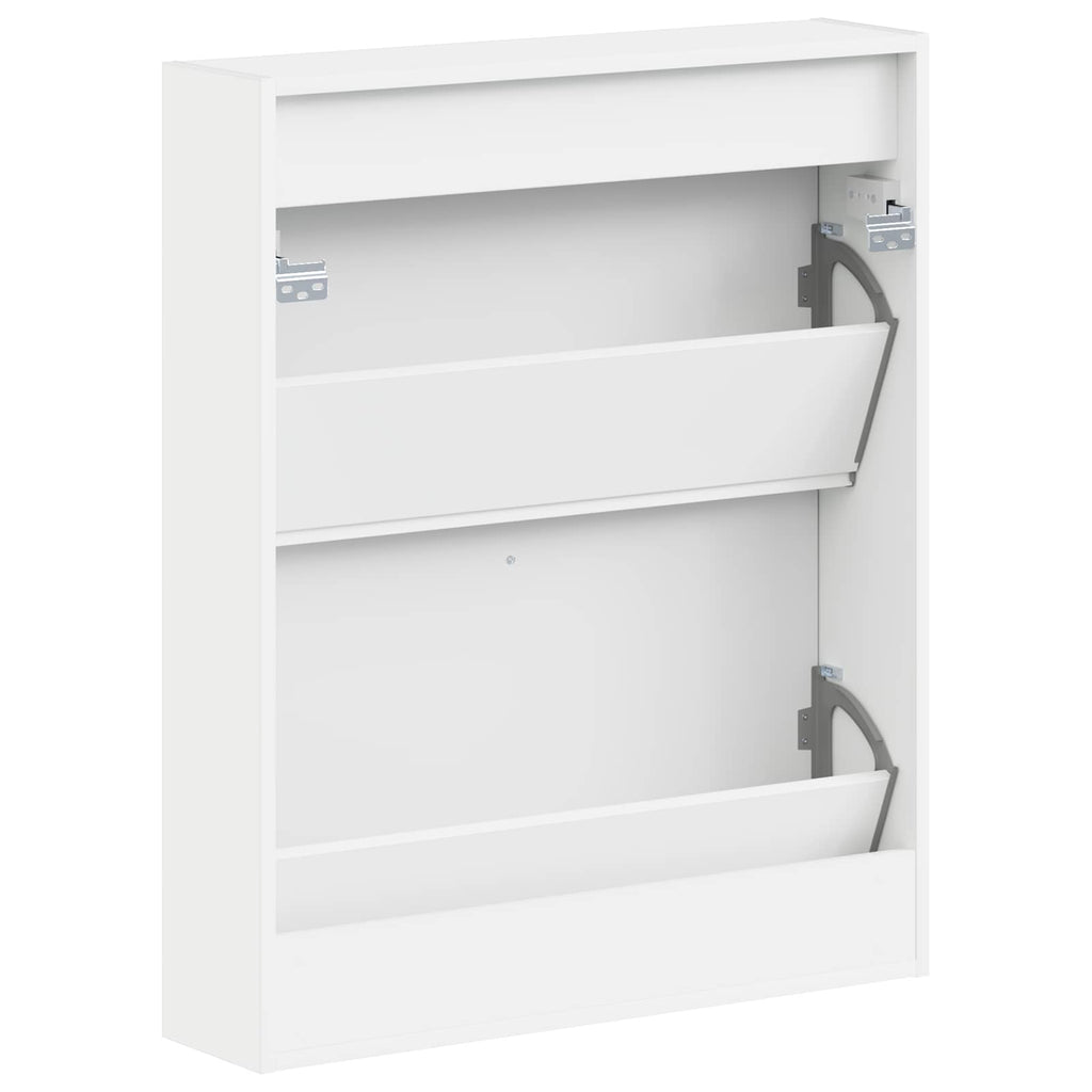 vidaXL Wisząca szafka na buty HAARLEM 71 x 17 x 86 cm Biały